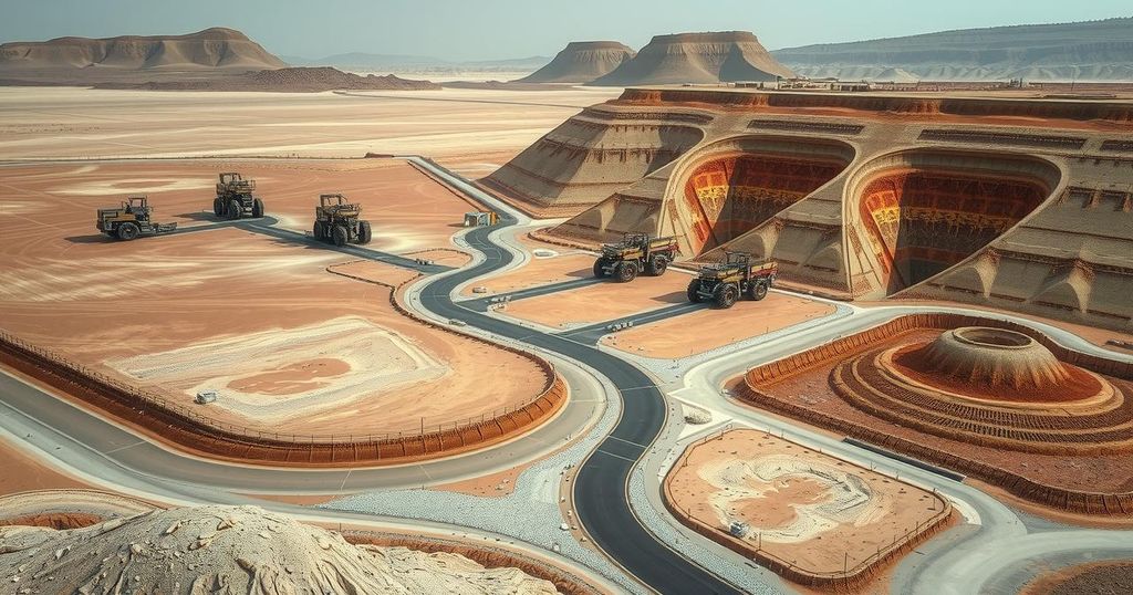 Lithium mining impact on land and water resources in Zimbabwe's communal areas with arid landscapes and mining sites.