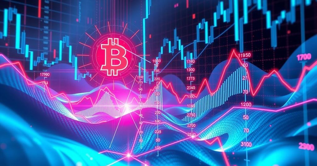 Bitcoin surge due to a false tweet in a digital landscape illustrating market volatility and misinformation.